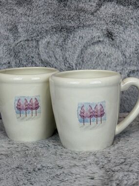 Starbucks Four Trees, Four Seasons Spring Series Coffee Mug 12 oz.- Set of 2